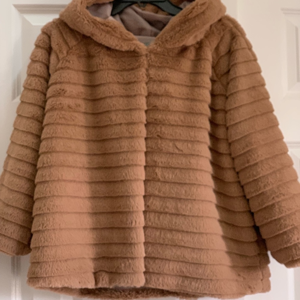 Faux Fur Swing- Style Jacket...NWOT